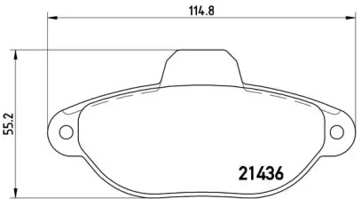 ДИСКОВI КОЛОДКИ Brembo P23096