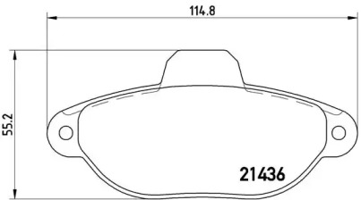 Комплект гальмівних колодок з 4 шт. дисків Brembo P23160
