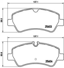 ДИСКОВI КОЛОДКИ Brembo P24160