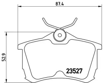Комплект тормозных колодок Brembo P28030