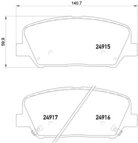 Гальмівні колодки Brembo P30065