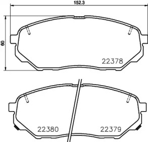 Комплект тормозных колодок Brembo P30086