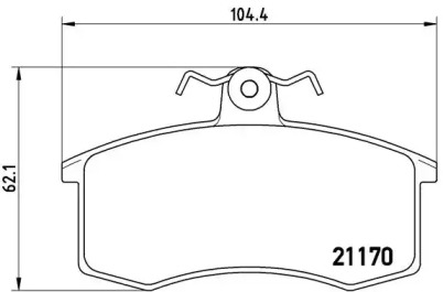 Комплект гальмівних колодок с 4 шт. дисків Brembo P41003