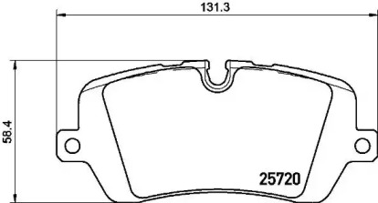 Комплект тормозных колодок Brembo P44021