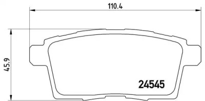 Комплект гальмівних колодок с 4 шт. дисків Brembo P49041