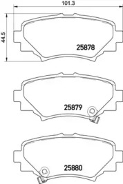 Комплект гальмівних колодок з 4 шт. дисків Brembo P49049