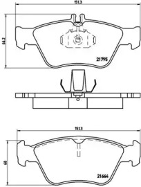 Комплект тормозных колодок Brembo P50023