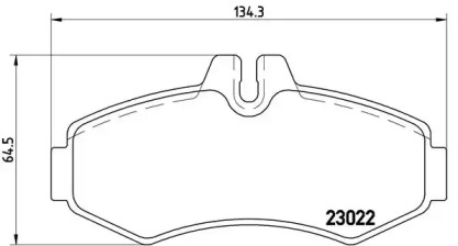 Комплект тормозных колодок Brembo P50031