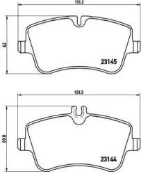 Комплект тормозных колодок DIRECTIONAL BRAKE PADS Brembo P50045