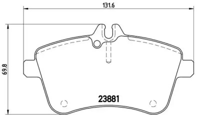 Комплект тормозных колодок DIRECTIONAL BRAKE PADS Brembo P50057