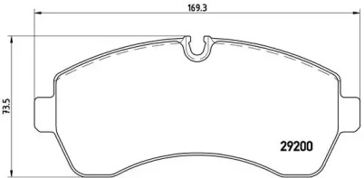 Комплект тормозных колодок Brembo P50059