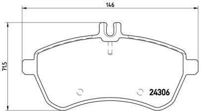 Комплект тормозных колодок DIRECTIONAL BRAKE PADS Brembo P50067
