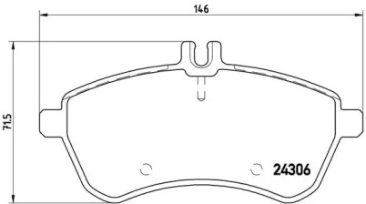 Комплект тормозных колодок DIRECTIONAL BRAKE PADS Brembo P50070