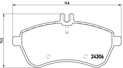 Гальмівні колодки Brembo P50071