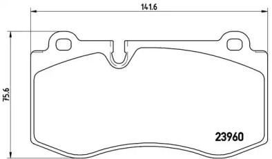 Комплект тормозных колодок DIRECTIONAL BRAKE PADS Brembo P50074