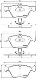Гальмівні колодки Brembo P50075