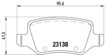Комплект гальмівних колодок з 4 шт. дисків Brembo P50090