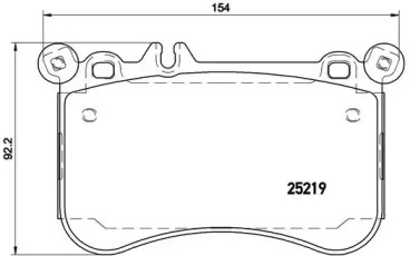 Гальмівні колодки Brembo P50097