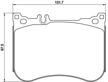 Комплект тормозных колодок Brembo P50114