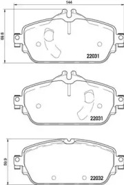 Комплект тормозных колодок DIRECTIONAL BRAKE PADS Brembo P50119