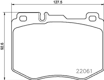 Комплект гальмівних колодок з 4 шт. дисків Brembo P50120