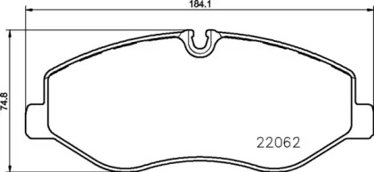 Комплект гальмівних колодок з 4 шт. дисків Brembo P50129