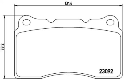 Гальмівні колодки Brembo P54040