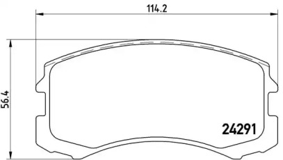 Комплект гальмівних колодок с 4 шт. дисків Brembo P54041