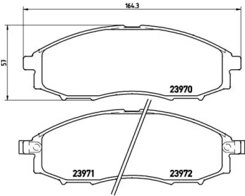 ДИСКОВI КОЛОДКИ Brembo P56049
