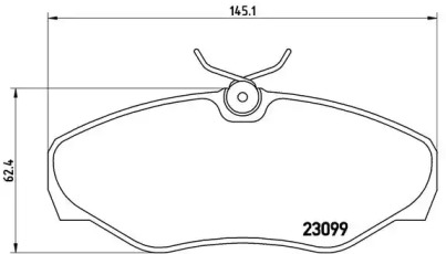 Комплект гальмівних колодок з 4 шт. дисків Brembo P56061