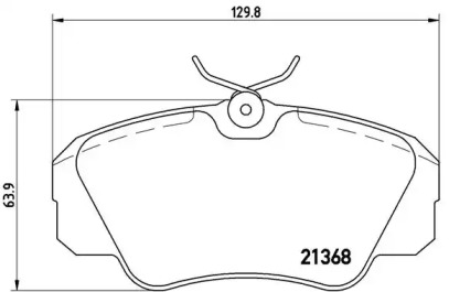 Комплект гальмівних колодок з 4 шт. дисків Brembo P59016