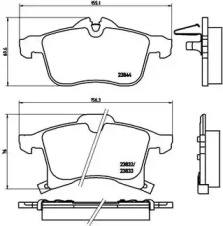 Комплект гальмівних колодок с 4 шт. дисків Brembo P59045