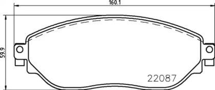 Гальмівні колодки Brembo P59082