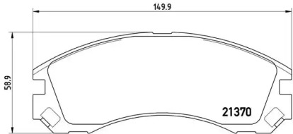 Комплект тормозных колодок Brembo P61089