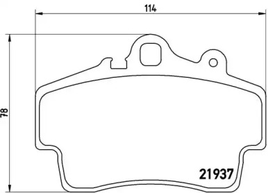 Тормозные колодки Brembo P65007