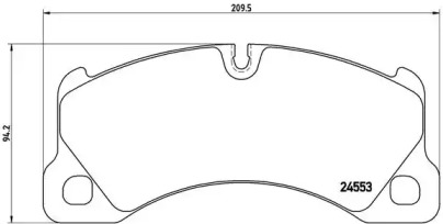 Тормозные колодки Brembo P65017