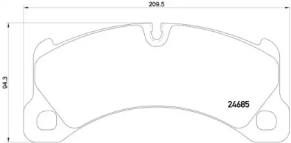 Гальмівні колодки Brembo P65026