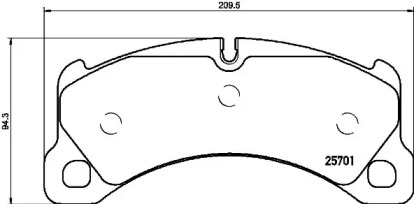 Гальмівні колодки Brembo P65033