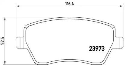 Комплект гальмівних колодок с 4 шт. дисків Brembo P68033