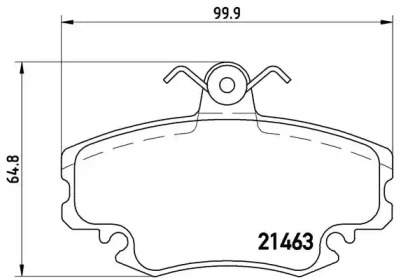 Комплект гальмівних колодок с 4 шт. дисків Brembo P68038