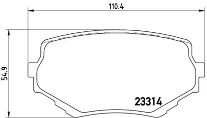 Комплект гальмівних колодок з 4 шт. дисків Brembo P79009