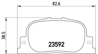 Комплект гальмівних колодок с 4 шт. дисків Brembo P83063