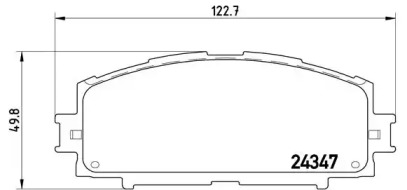 Комплект гальмівних колодок з 4 шт. дисків Brembo P83086