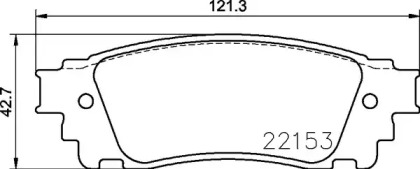 Комплект гальмівних колодок з 4 шт. дисків Brembo P83166