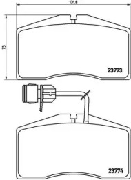 Комплект гальмівних колодок з 4 шт. дисків Brembo P85053