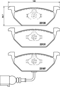 Комплект гальмівних колодок з 4 шт. дисків Brembo P85072