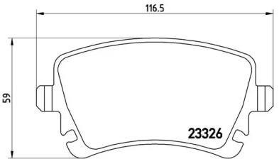 Комплект гальмівних колодок с 4 шт. дисків Brembo P85083