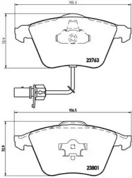 Комплект гальмівних колодок з 4 шт. дисків Brembo P85084