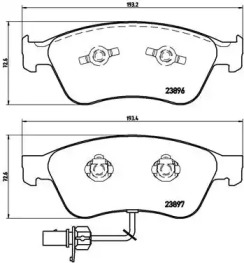 Гальмівні колодки Brembo P85102