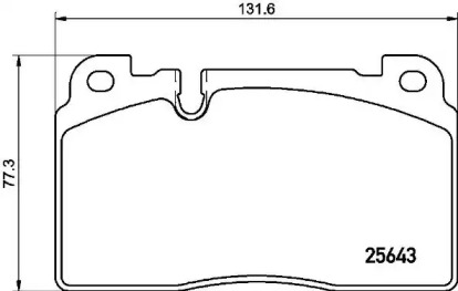Комплект гальмівних колодок з 4 шт. дисків Brembo P85133